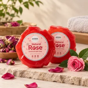Natural Rose Handmade Bath Soap