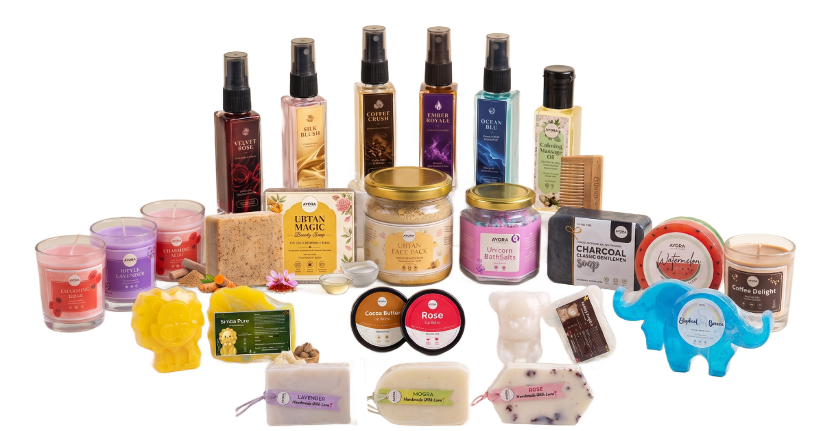 Ayora Naturals skincare and self-care collection